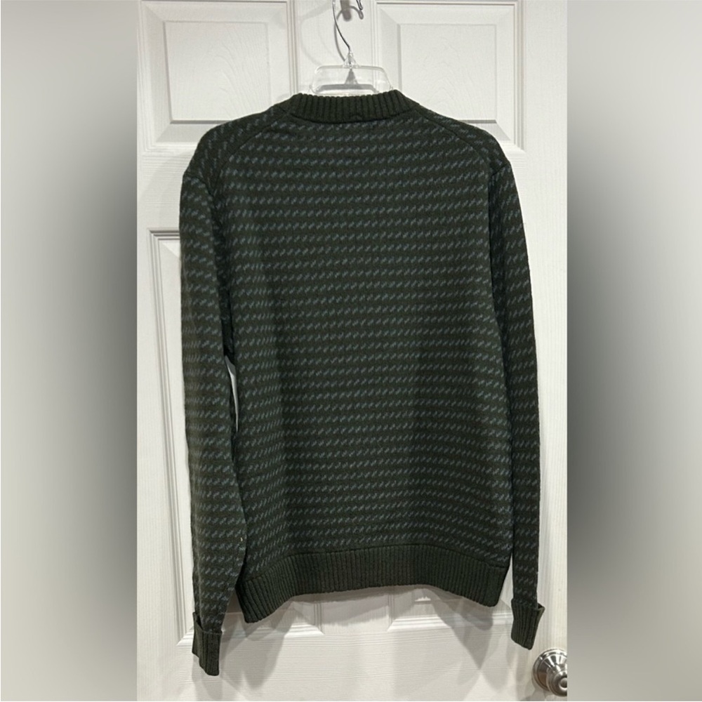 Patagonia Men's Small Recycled Wool Sweater Pine Needle Green NWT Crewneck - Picture 3 of 7